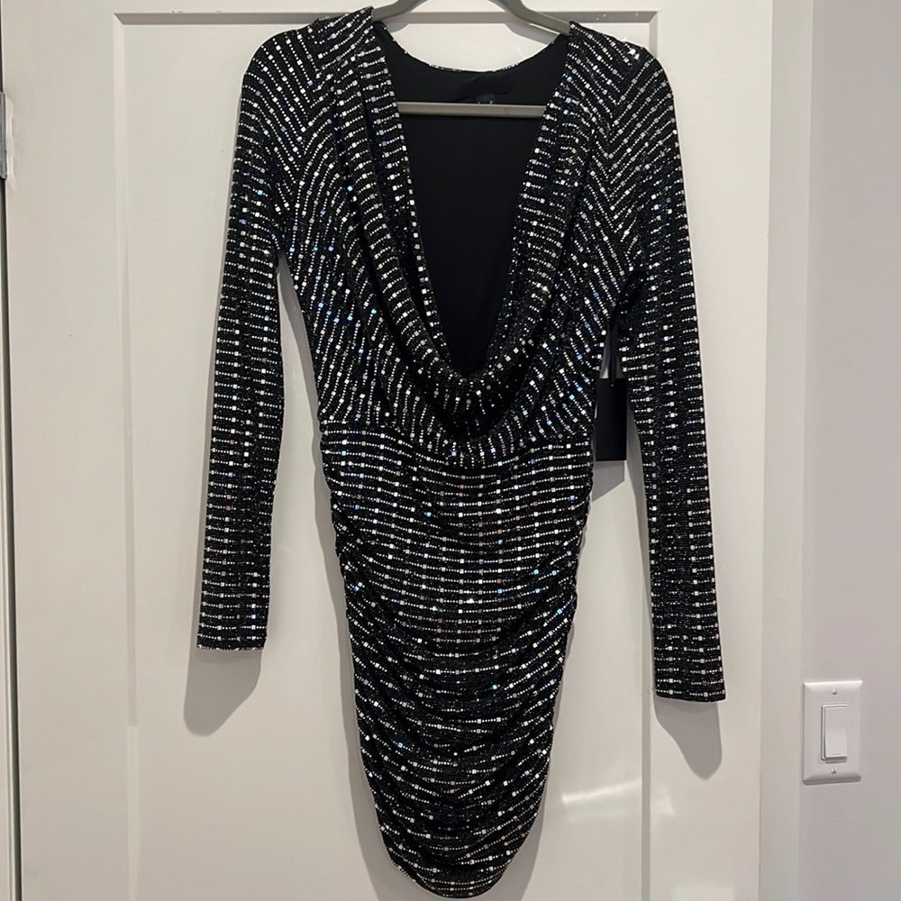 Beauiful Sparkle Black Dress -h:ours (Size Small)